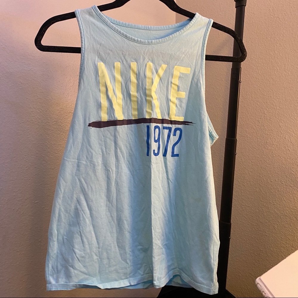 NIKE light blue tank